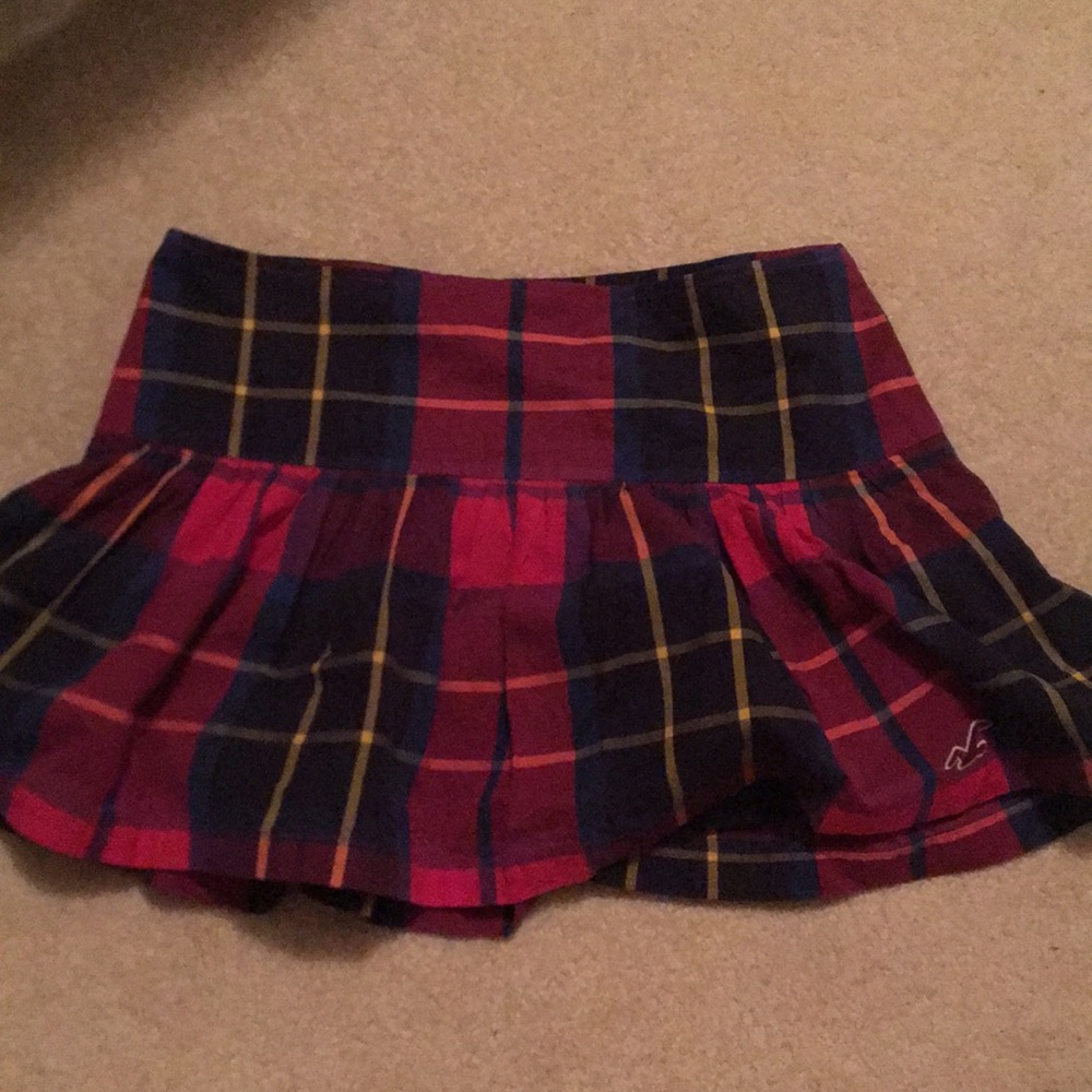 plaid mini skirt